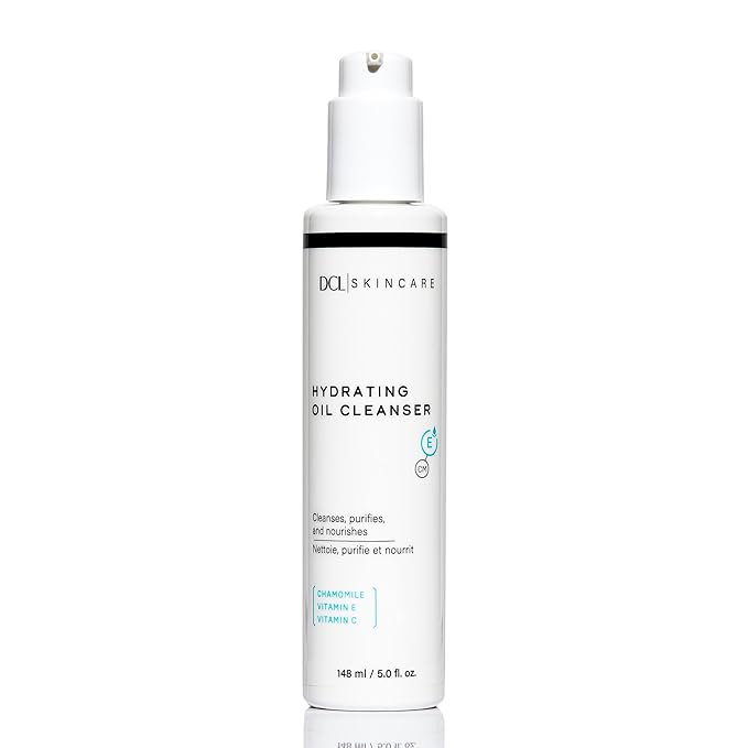 DCL Skincare Hydrating Oil Cleanser for Dry & Sensitive Skin, 4 Fl oz