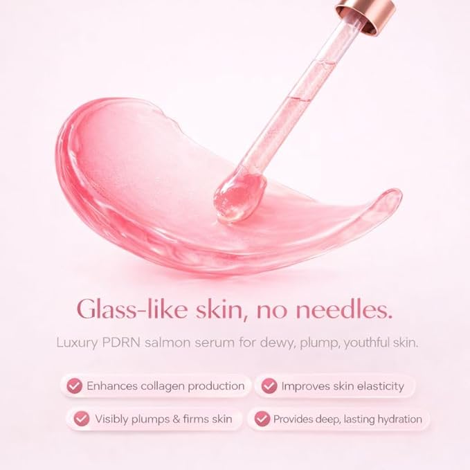 PDRN Peptide Repair Serum – High-Purity Salmon DNA, Peptide Complex, Niacinamide – Hydrating & Firming Facial Serum – Made in Korea