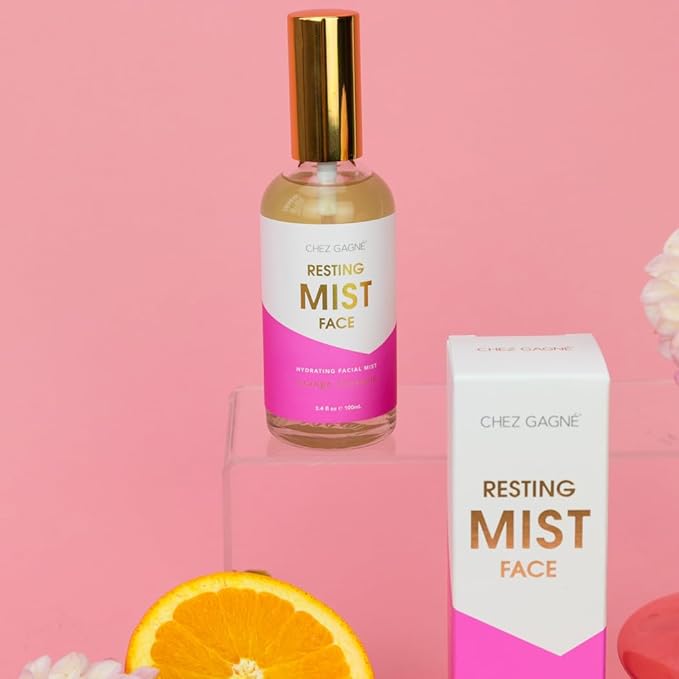 Hydrating Facial Mist Spray 3.4 fl oz - Resting Mist Face Orange Blossom - Vegan Clean Beauty Face Mist - With Aloe, Hibiscus, Sea Grape and Snow Mushroom - Made in USA - Glow and Setting Spray