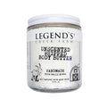 Legend's Creek Farm, Goat Milk Body Butter - Hydrating Natural Body Moisturizer with Organic Shea Butter & Grape Seed Oil - 8 Oz Purifying & Toning Whipped Body Butter (Unscented)