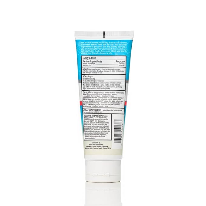 Reef Friendly Mineral Sunscreen SPF 30 Lotion - 3oz | Chemical-Free Reef Safe Sunscreen | Broad Spectrum Protection with Titanium Dioxide & Zinc Oxide | Water Resistant up to 80 Minutes