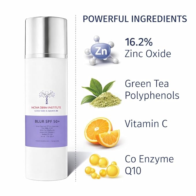 Tinted Mineral Sunscreen SPF 50 - Non Comedogenic Zinc Oxide 16.2% - No White Cast - Matte Finish Oil-Free Face Sunscreen, 1 fl oz.