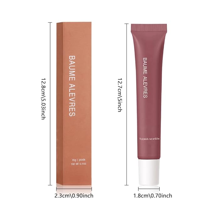 Butter Lip Balm – Ultra-Hydrating Lip Care with Shea Butter & Olive Oil, Soothes Dry Lips with Natural Tint & Gloss Effect,Lip Plumper Moisture & Light Lip Stain Finish #7 Cherry
