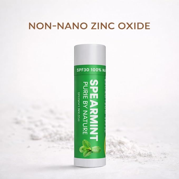 Naturistick UV Pro® Mineral SPF 30 Lip Balm – Spearmint (5-Pack), Broad Spectrum Sun Protection