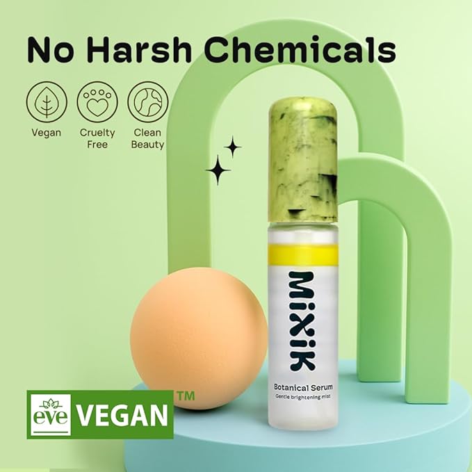 MIXIK Korean Skin Care Serum Spray - Hydrating Serum for Face, Glow Face Mist, Vegan Botanical Spray, Alcohol and Fragrance Free, Hydrating Mist (30 ml (1.0 fl oz) Travel Size)