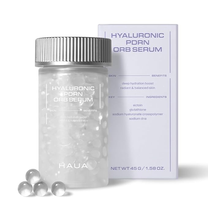 HAUA Hyaluronic PDRN 30,000 ppm Orb Serum, Salmon DNA PDRN, Korean Skincare, Anti-Aging, Skin Repair, Firming, Deep Hydration, Radiance Booster, Wrinkle Care, Gifts for Woman | 1.58 oz