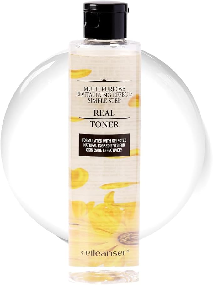 Real Toner-Facial Toner with Calendula Extract for Soothing, Calming and Hydrating Skin, Alcohol-Free, Vegan, 6.76 oz