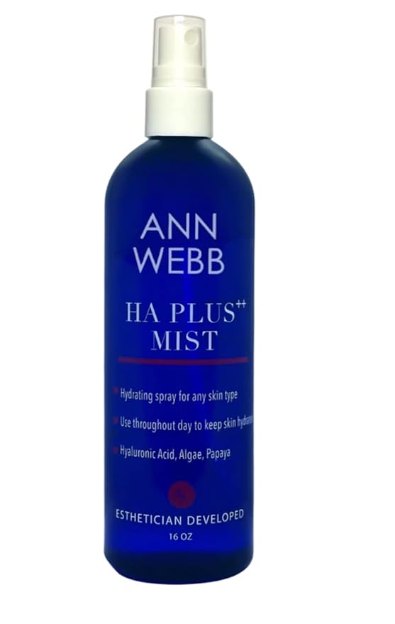 HA Plus Mist - Facial Mist, Hydrating & Nourishing Spray for calming skin, moisturizing, setting makeup, refreshes & hydrates face - Non-greasy, Soothing Skin Spritzer 16oz