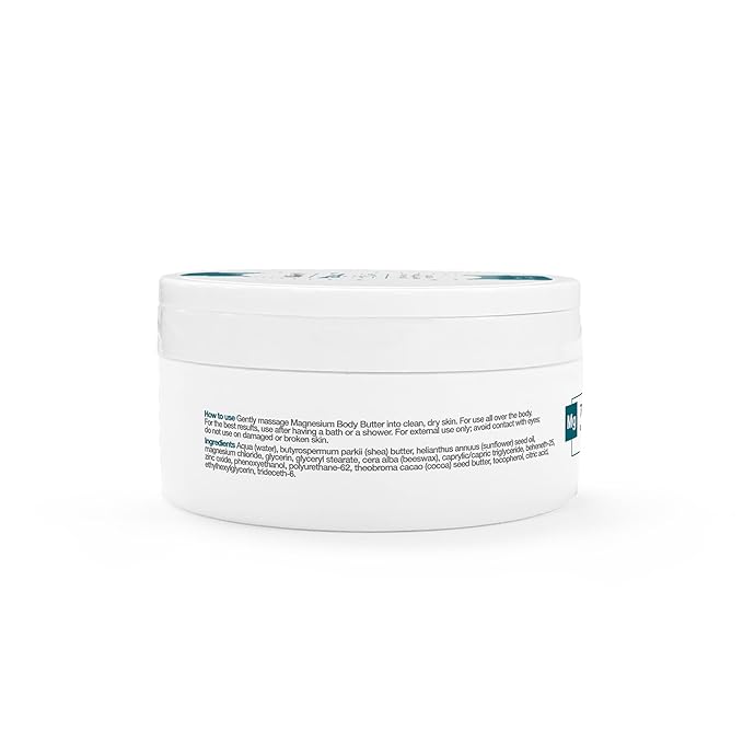BetterYou Magnesium Body Butter - Dry Skin Moisturizer - Leaves Skin Smooth And Soft - With Shea Butter, Magnesium Chloride And Zinc - 6.76 oz