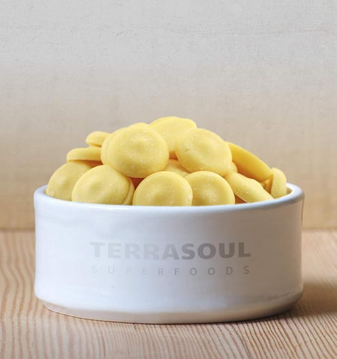 Terrasoul Superfoods Organic Cacao Butter Wafers, 1 Lb - Raw | Keto | Vegan | Unrefined