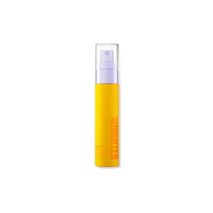 Urban Decay All Nighter Waterproof Makeup Travel Setting Spray - Glass-Skin Glow Finish, Up to 24HR Wear, Ultra-Fine Facial Mist, Dewy Foundation Face Primer, Smudge-Proof,Transfer-Resistant - 1 fl oz