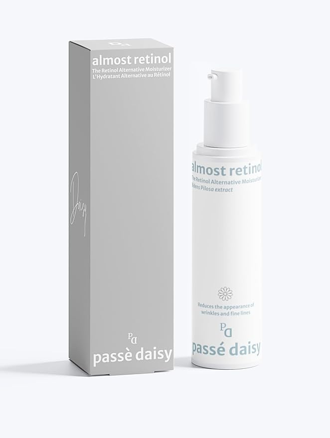 Passé Daisy, Almost Retinol Sérum, Daily Renewal, Face Care, Skin Booster, Age-Defying, Vitamins, Antioxidants, Softens Look of Fine Lines, Sensitive Skin, Lightweight, Natural Formula, 1.69 Fl Oz.