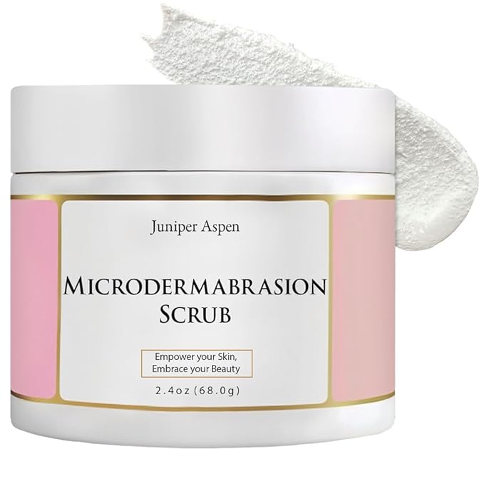 Microdermabrasion Facial Scrub – Exfoliating Face Scrub for Sensitive, Dry & Oily Skin – Deep Pore Cleansing Face Exfoliator for Smooth, Radiant Skin