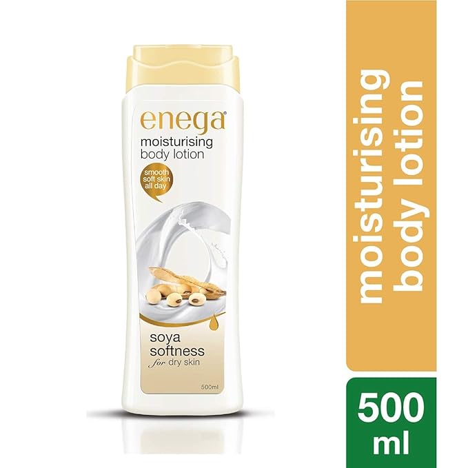 Soya Softness Moisturising Body Lotion, 500 ML (16.9 Ounces) – Soya-Infused Lotion for Dry Skin, Providing Smoothness and Softness
