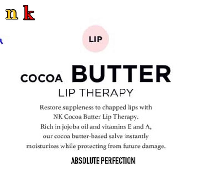 Cocoa Butter Lip Therapy By: NK 0.54 oz, Unisex