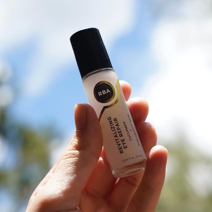 RBA Skincare’s Revitalizing Eye Repair, Hyaluronic Acid & Cucumber Eye Serum, for Dark Circles, Helps Smooth Wrinkles & Depuff Eyes, 100% Natural, 10ml