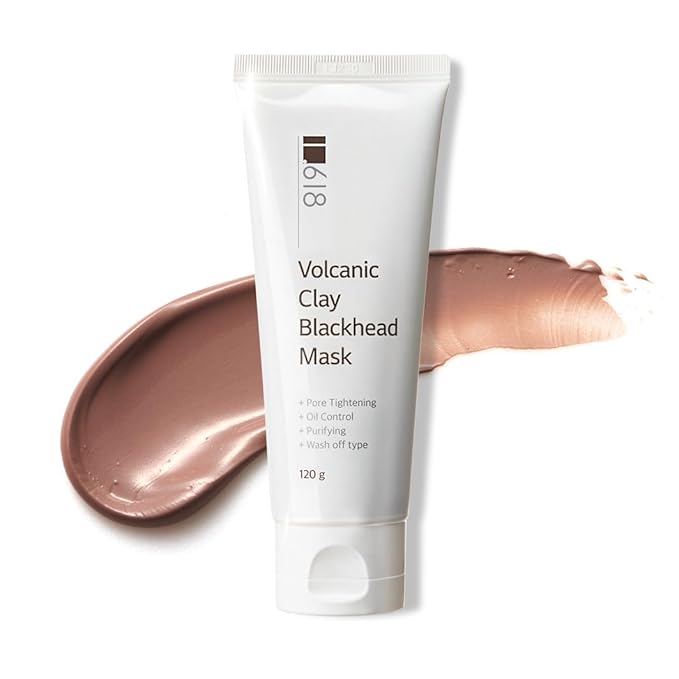 1.618 Volcanic Clay Mud Mask | Korean Style Pore & Sebum Clay Mask | Fast-Drying, Wash off type, 4.23oz