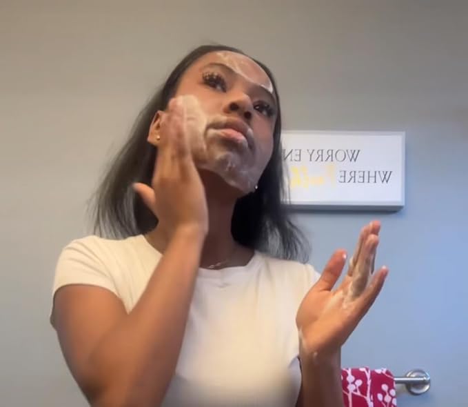 J's Natural Beauty Foaming Face Wash, Gentle Vegan Cleanser for Acne-Prone Skin