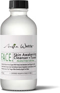 Angie Watts FACE. Skin Awakening Cleanser + Toner, 4oz - Alcohol-Free, Oil-Free Cleanser & Toner Duo | All Natural and Organic Ingredients, Vegan | Formulated with Organic Witch Hazel & Aloe