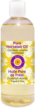 Deve Herbes Horsetail Oil (Equisetum arvense) | Cold Pressed | Pure | Natural | for Diluting Essential Oils | for Hair, Skin & Massage | Non-Sticky | Lightweight | Unisex | 200ml (6.76 oz)