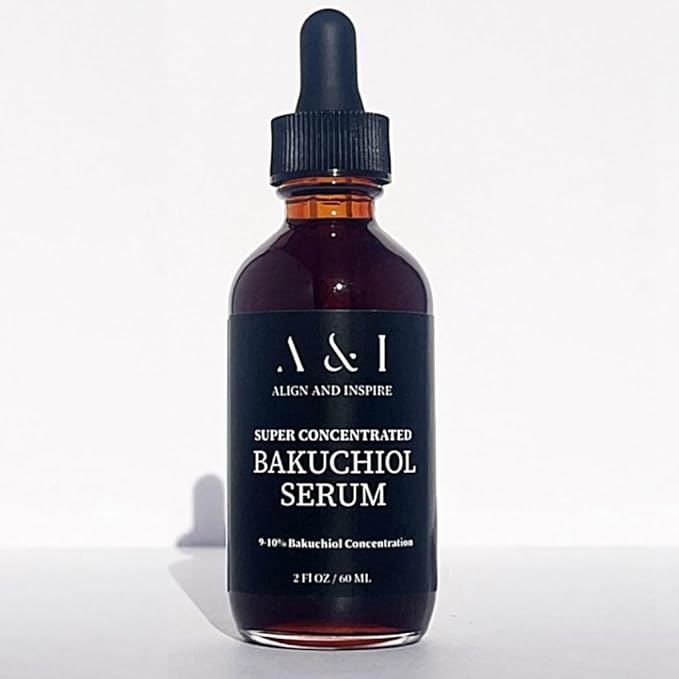 100% Pure, Cold Pressed, Bakuchiol Serum 2 oz, Plant-Based Natural Retinol Alternative