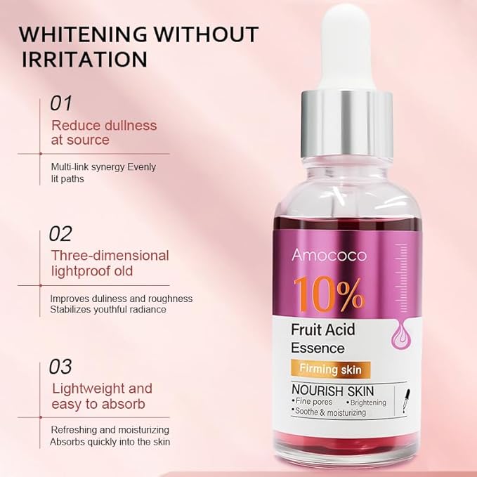 Glycolic Acid Serum 10% for Face, AHA Exfoliating Treatment to Visibly Minimize Pores, Hydrate Dry Skin & Improve Skin Texture, Vegan & Cruelty-Free