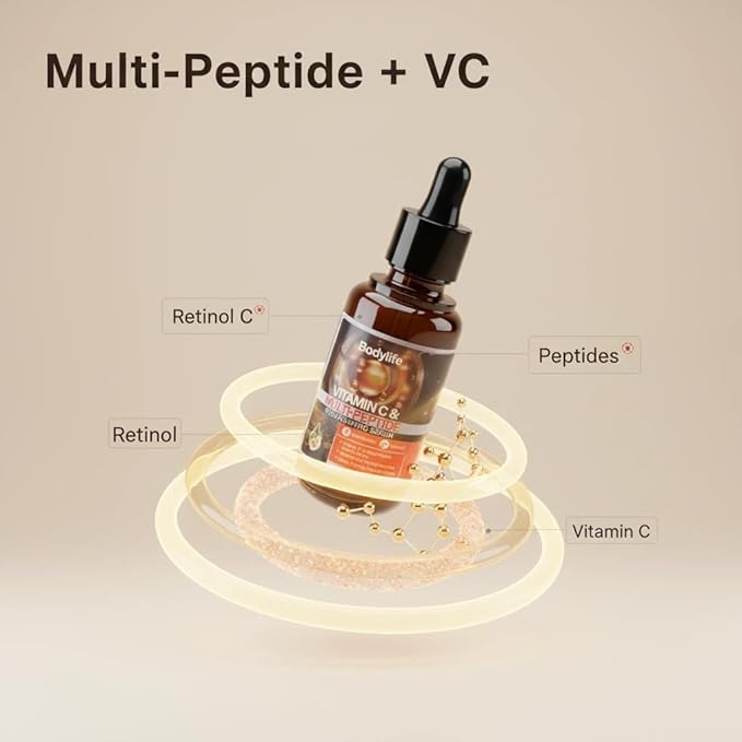 Multi Peptide Face Serum for Anti Aging with Collagen Boosting,Reduces Wrinkles Face Hydrating Serum,with Acetyl Hexapeptide8,Palmitoyl tetrapeptide-4,1.01 Fl Oz / 30 ml