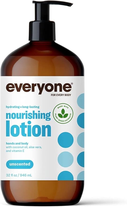 EO Essential Oil Products Everyone Lotion Unscented -- 32 fl oz - 2pc