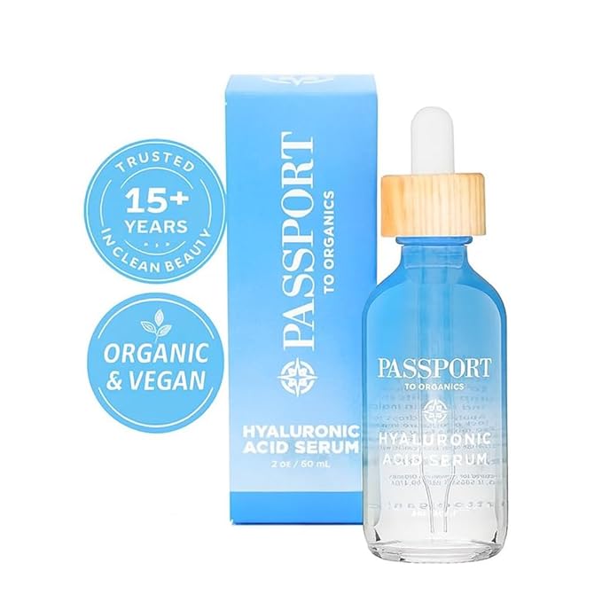 Hyaluronic Acid Serum - Organic and Vegan - 100 Percent Pure of a 1 Percent Solution 2 Ounce