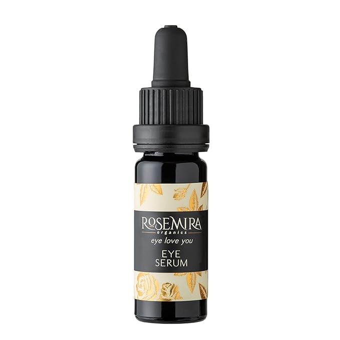 Organic Eye Cream for Dark Circles and Puffiness PLUS Anti Aging & Under Eye Serum - For Fine Lines and Wrinkles - 1 Month Supply - Made in USA