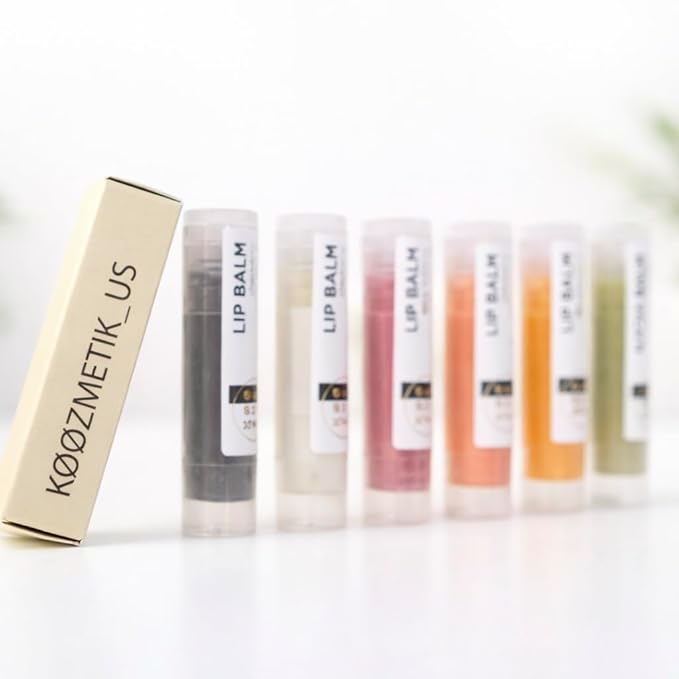 Vanilla 100% Natural Lip Balm | Moisturizing Lip Care with Almond Oil, Cocoa Butter, Shea Butter & Beeswax | Hydrating Repair Formula for Soft & Smooth Lips | L1 KØØZMETIK