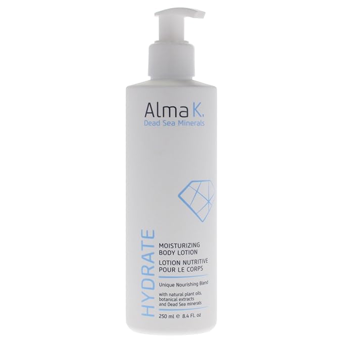 Alma K Moisturizing Body Lotion - Infused with Dead Sea Minerals - Vitamin E - Hydrating Body Lotion for Women - Body Lotion for Dry Skin - 8.4 oz