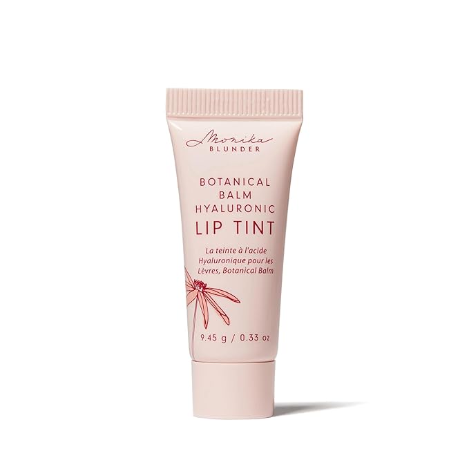 Monika Blunder Beauty - Botanical Balm Hyaluronic Lip Tint – Frühling Mauve – Moisturizing Vegan Lip Balm, Non-Toxic, Cruelty-Free, Clean Beauty with Natural Tint for Soft, Radiant Lips