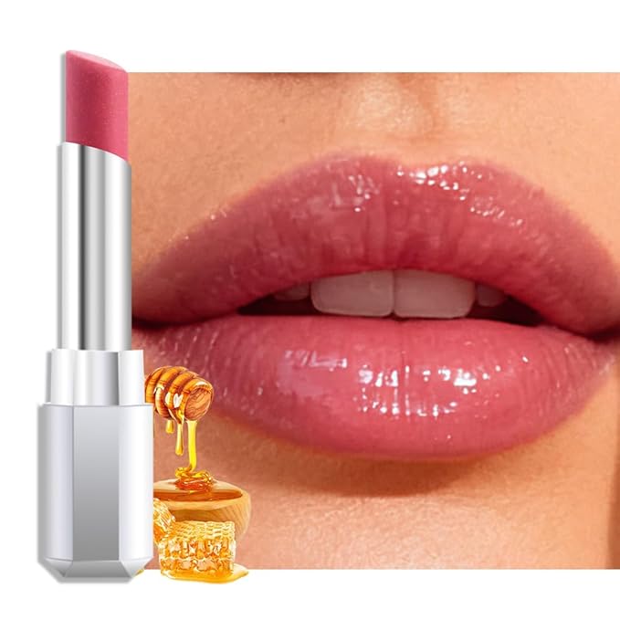 Pink Honey Lipstick Tinted Lip Balm - Shine Moisturizing Lipstick for Women, Natural Nourishing Hydrating Lip Gloss Stain for Dry Lips, Tint Sheer Lightweight Makeup, Vegan - 1Pc #01 Dusty Pink