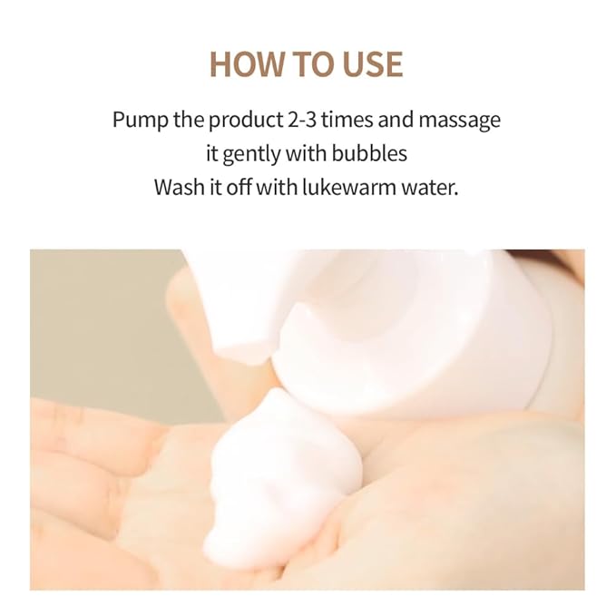 Amill Super Grain Bubble Foam (200ml/6.76fl.oz) - Curelty Free, Gentle Micro‑bubble Facial Cleanser with Multi‑Grain Extracts for Hydrated, Soft Skin