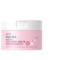 Sakura Makeup Cleansing Balm, All-in-One Cleanser Deep Cleansing Cream, Hydrating Cleanser for Face with Spatula, Dissolves Heavy Waterproof Makeup Remove for All Skin Types, 100 g/3.53 oz