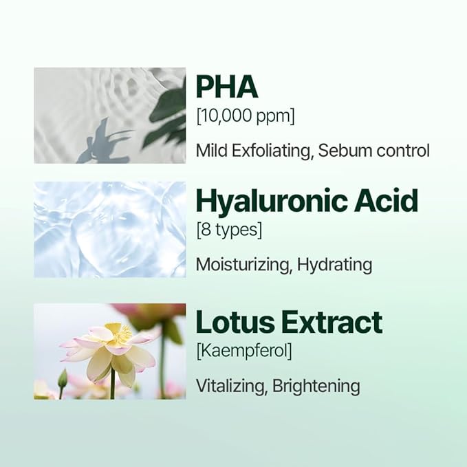 neargarden Lotus Relief PHA Ampoule Cleansing Foam I for All Skin Types, Hyaluronic Acid Face Wash, Facial Cleansing Washes (150ml / 5.07 fl.oz.)