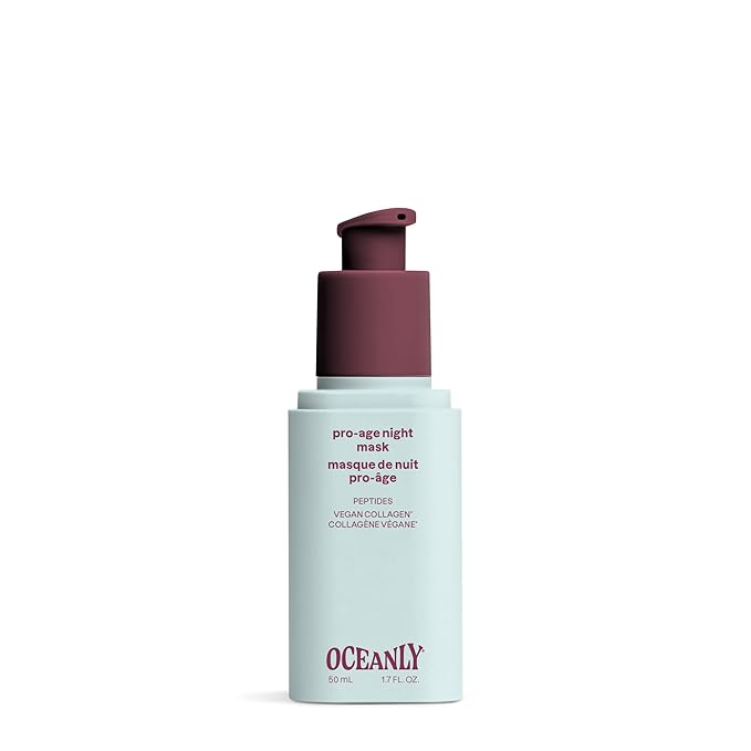 ATTITUDE Overnight Face Mask Anti Aging, With Hyaluronic Acid, Peptides & Collagen, Hydrating for Wrinkles & Fine Lines, Fragrance Free, Dermatologically Tested, EWG Verified, Vegan, 1.7 Fl Oz