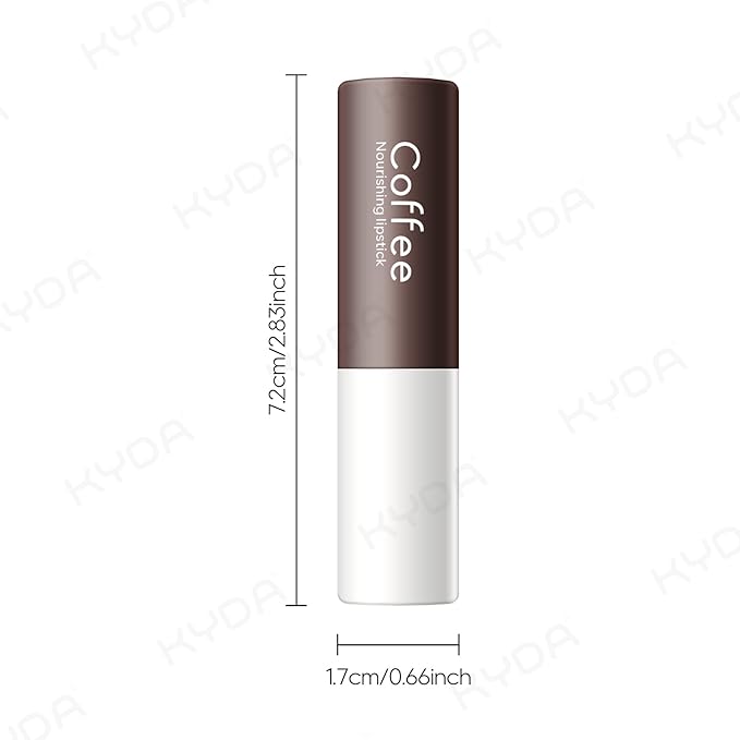 KYDA 3 Pcs Coffee Bean Lip Balm, Deep Hydrating Lip Balm, Daily Lip Moisturizer for Dry Cracked Lips with Coffee Bean Extract