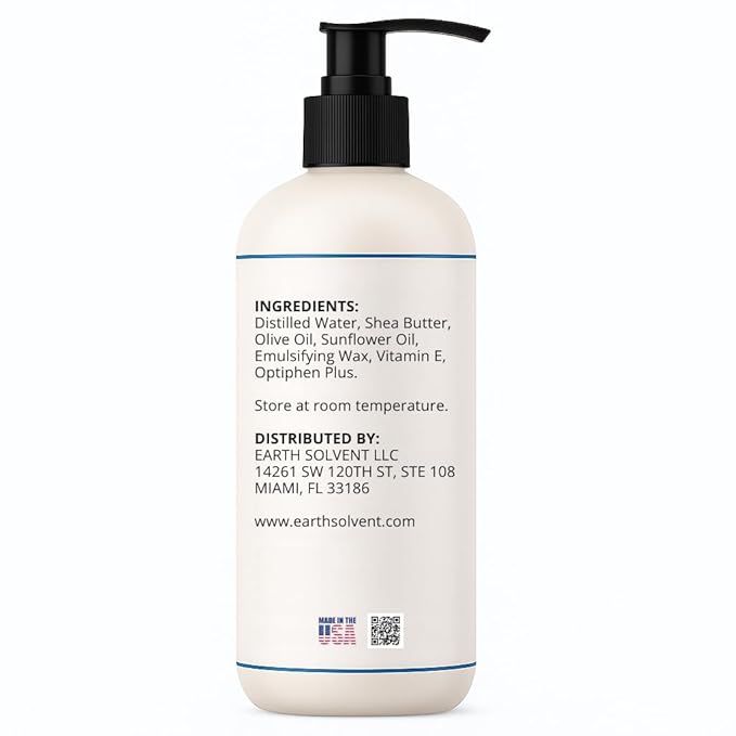 Natural Organic Moisturizing Body Lotion Lightweight & Non-Greasy, Shea Butter Body Lotion Made with All Natural Ingredients | For All Skin Types, Eco-friendly (8oz, Unscented)