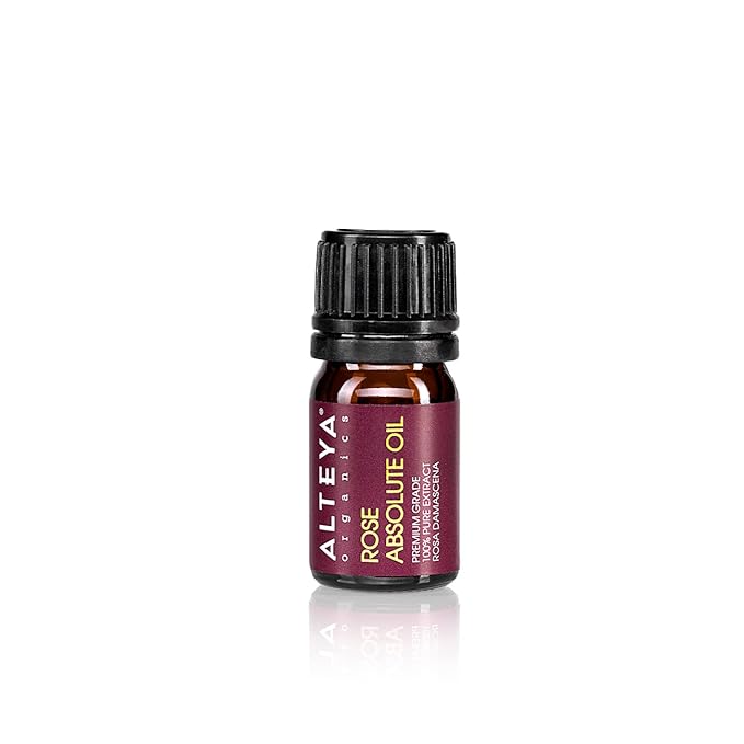 Alteya Organics Bulgarian Rose Absolute, Rose Oil from Rosa Damascena Bulgaria, Authentic - 5ml