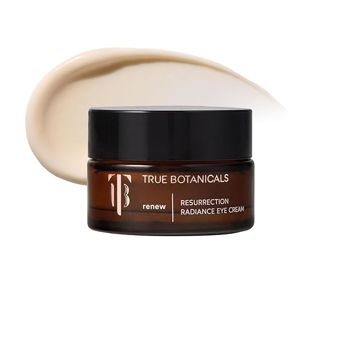 True Botanicals Resurrection Radiance Brightening Eye Cream | Reduces Appearance of Dark Circles, Fine Lines, Wrinkles & Puffiness | Dermatologist Tested, All Natural, Vegan| 0.5 oz | 15 ml