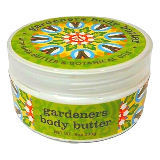 Greenwich Bay Trading Co. Scented Botanic Body Butter - Luxurious Hydration with Shea & Cocoa Butter, Enriched with Vitamin E - 8 Ounce Tub (Gardeners)