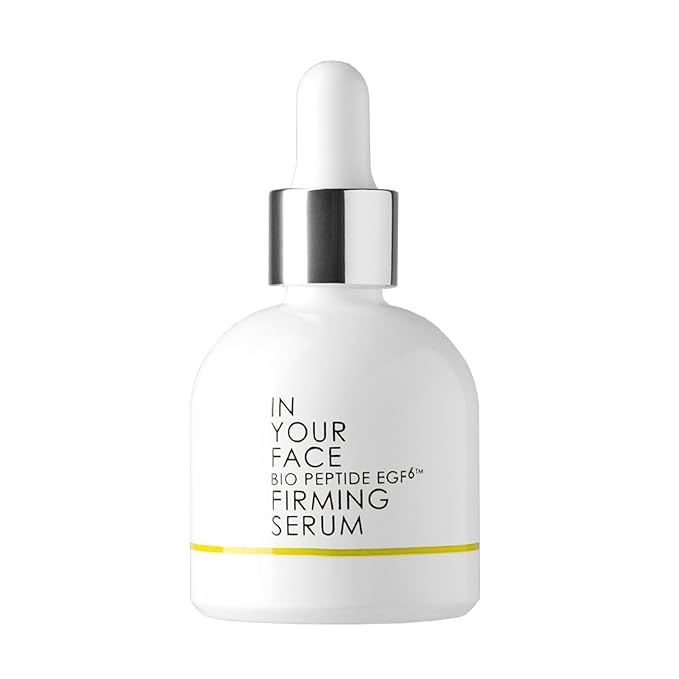 In Your Face Bio Peptide EGF6™ Firming Serum – Anti Aging & Anti Wrinkle Peptides Serum for Face with Bio-Placenta, Copper Peptides & EGF – 1oz