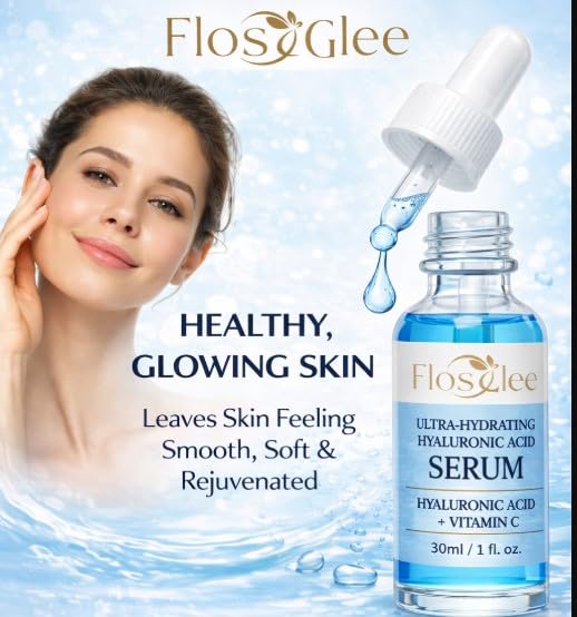 Hyaluronic Acid Face Serum with Vitamin C – Hydrating & Lightweight Moisturizer for Dry Skin, Anti Aging & Skin Brightening Serum for Women & Men – Daily Skincare 30ml