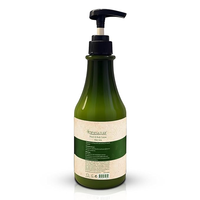Spanature Premium Aloe Vera Body Lotion for Women Sunburn Relief - Soothing Aloe Lotion & Body Moisturizer for Dry Skin-Natural Healing & Soothing Therapy -750ml/25oz with Pump, Made in Korea