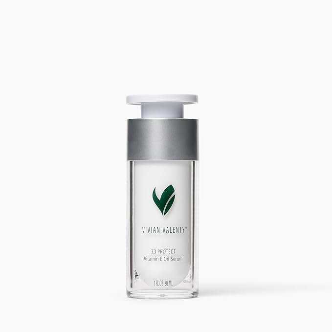 Skincare 3.3 Protect Vitamin E Oil Serum – Lightweight Antioxidant Face Oil with CoQ10 & Squalane for All Skin Types