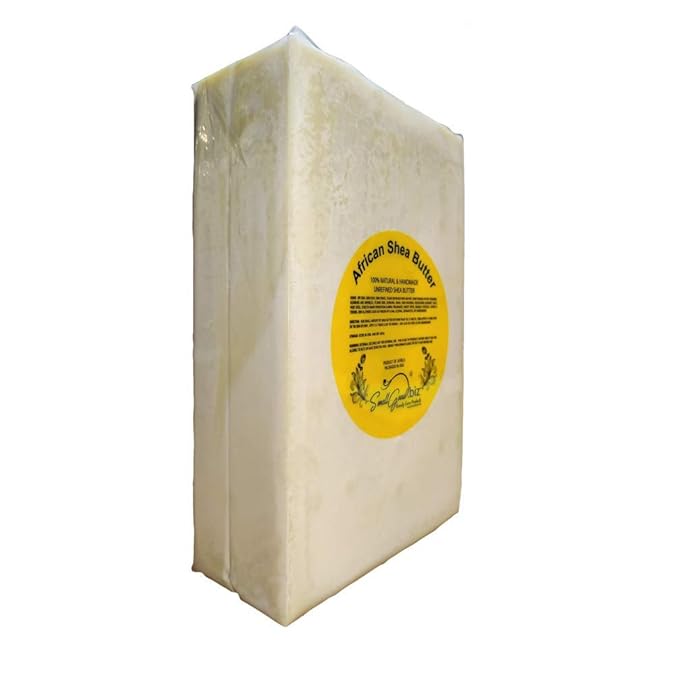 SmellGood Raw Unrefined Ivory Shea Butter TOP Grade From Ghana 5 lbs- SOFT