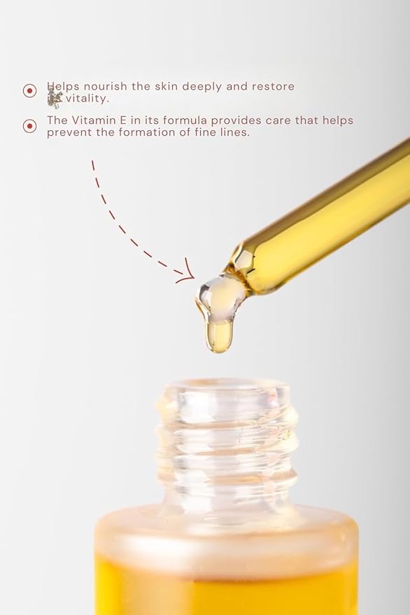 Bade Natural Rose Essential Oil Face Serum – Calming & Antioxidant Facial Oil with Jojoba & Vitamin E – Anti-Aging Moisturizer for Radiance & Skin Elasticity – 1 Fl Oz
