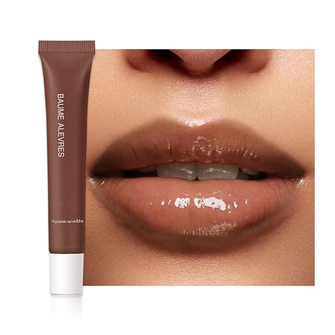 Butter Lip Balm – Ultra-Hydrating Lip Care with Shea Butter & Olive Oil, Soothes Dry Lips with Natural Tint & Gloss Effect, Lip Plumper Moisture & Light Lip Stain Finish #8 ICed Coffee